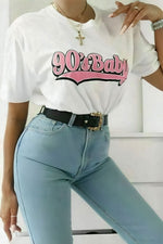 Load image into Gallery viewer, Oversized “90s Baby” Short Sleeves T-Shirt