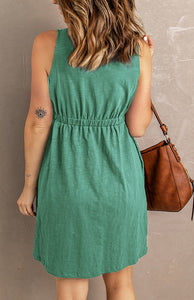 Light Pink Elasticated Waist Dress