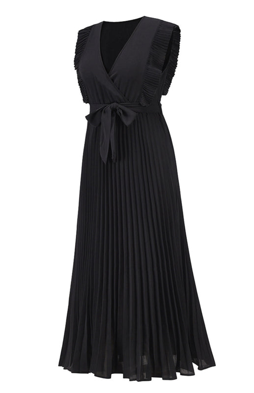 Green Curve Lotus Leaf Sleeve Dress (UK 10-12)