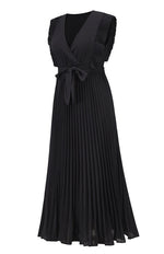 Load image into Gallery viewer, Green Curve Lotus Leaf Sleeve Dress (UK 10-12)
