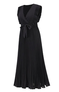 Green Curve Lotus Leaf Sleeve Dress (UK 10-12)