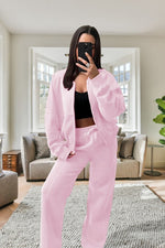 Load image into Gallery viewer, New Style Oversized Fleece Zipper &amp; Wide Leg Tracksuit Bottoms
