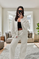 Load image into Gallery viewer, New Style Oversized Fleece Zipper &amp; Wide Leg Tracksuit Bottoms
