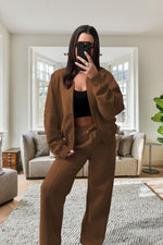 Load image into Gallery viewer, New Style Oversized Fleece Zipper &amp; Wide Leg Tracksuit Bottoms
