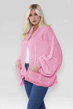 Load image into Gallery viewer, Oversized Cropped Short Balloon Pocket Chunky Knitted Cardigan
