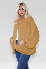 Load image into Gallery viewer, Oversized Cropped Short Balloon Pocket Chunky Knitted Cardigan

