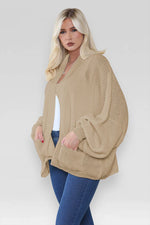 Load image into Gallery viewer, Oversized Cropped Short Balloon Pocket Chunky Knitted Cardigan
