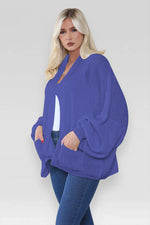 Load image into Gallery viewer, Oversized Cropped Short Balloon Pocket Chunky Knitted Cardigan
