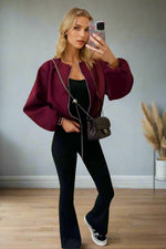 Load image into Gallery viewer, Stylish Zip Up Bomber Jacket
