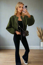 Load image into Gallery viewer, Stylish Zip Up Bomber Jacket
