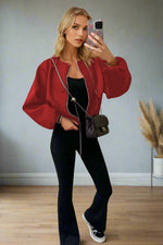 Load image into Gallery viewer, Stylish Zip Up Bomber Jacket
