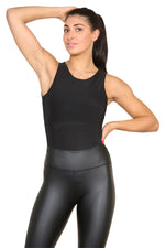 Load image into Gallery viewer, Round Neck Double Layered Top Bodysuit
