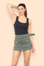 Load image into Gallery viewer, Belted Cargo Skorts
