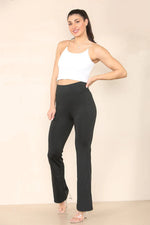 Load image into Gallery viewer, High Waisted Wide Leg Flared Trousers
