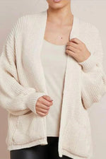 Load image into Gallery viewer, Crop Balloon Pocket Cardigan
