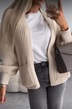 Load image into Gallery viewer, Crop Balloon Pocket Cardigan
