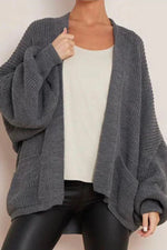 Load image into Gallery viewer, Crop Balloon Pocket Cardigan
