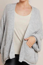 Load image into Gallery viewer, Crop Balloon Pocket Cardigan
