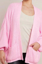 Load image into Gallery viewer, Crop Balloon Pocket Cardigan
