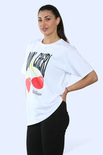 Load image into Gallery viewer, Oversized “Mon Cheri” Printed Short Sleeve T-Shirt
