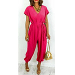 Load image into Gallery viewer, V-Neck Tie Up Jumpsuit
