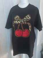 Load image into Gallery viewer, Oversized Cherry Print T-Shirt
