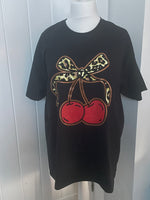 Load image into Gallery viewer, Oversized Cherry Print T-Shirt
