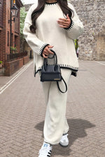 Load image into Gallery viewer, Stitched Stylish 2-Piece Knitted Lounge Comfort Co-Ord Set
