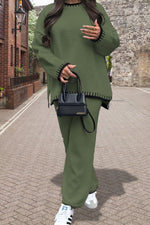 Load image into Gallery viewer, Stitched Stylish 2-Piece Knitted Lounge Comfort Co-Ord Set
