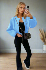 Load image into Gallery viewer, Stylish Zip Up Bomber Jacket
