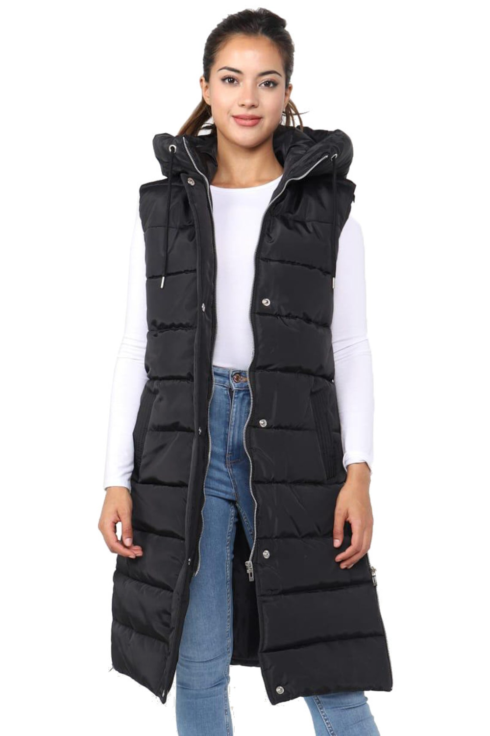 Long Hooded Puffer Coat