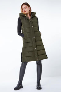 Long Hooded Puffer Coat