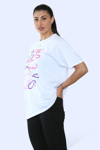 “Lovely” Printed Short Sleeve T-Shirt