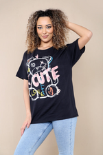 Load image into Gallery viewer, “Cute” Printed Short Sleeves T-Shirt
