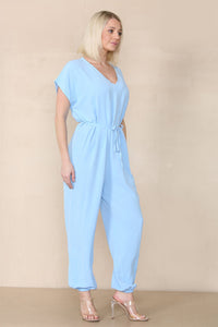 Tie Waist Stylish Harem Jumpsuit