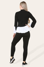 Load image into Gallery viewer, Ribbed Lounge Wear Flared Shirt &amp; Leggings Co-Ord Set
