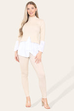 Load image into Gallery viewer, Ribbed Lounge Wear Flared Shirt &amp; Leggings Co-Ord Set
