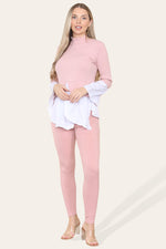 Load image into Gallery viewer, Ribbed Lounge Wear Flared Shirt &amp; Leggings Co-Ord Set
