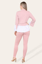 Load image into Gallery viewer, Ribbed Lounge Wear Flared Shirt &amp; Leggings Co-Ord Set
