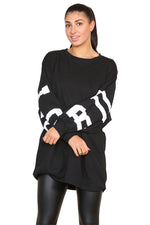 Load image into Gallery viewer, Curve Buffalo Slogan Print Oversized Jumper Dress
