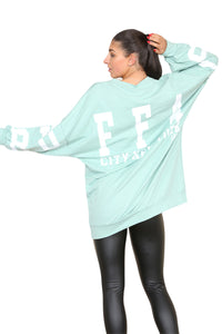Curve Buffalo Slogan Print Oversized Jumper Dress