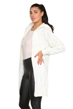 Load image into Gallery viewer, Knitted Cables Hooded Long Over-Sized Cardigan
