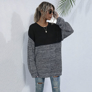 Mid-Length Knitted Sweater