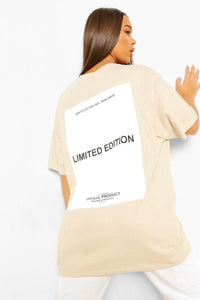 Oversized “Limited Edition” Short Sleeves T-Shirt