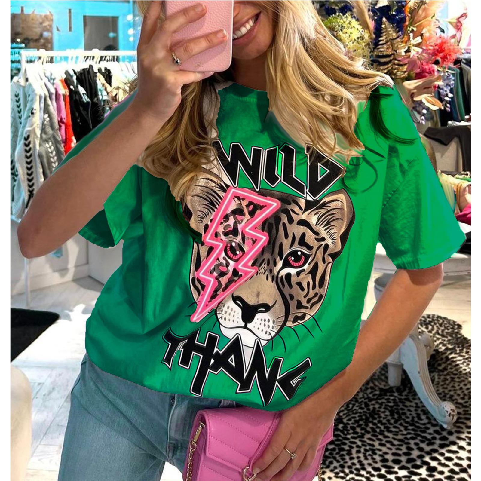 Oversized “Wild Thang” Short Sleeves T-Shirt