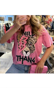 Oversized “Wild Thang” Short Sleeves T-Shirt
