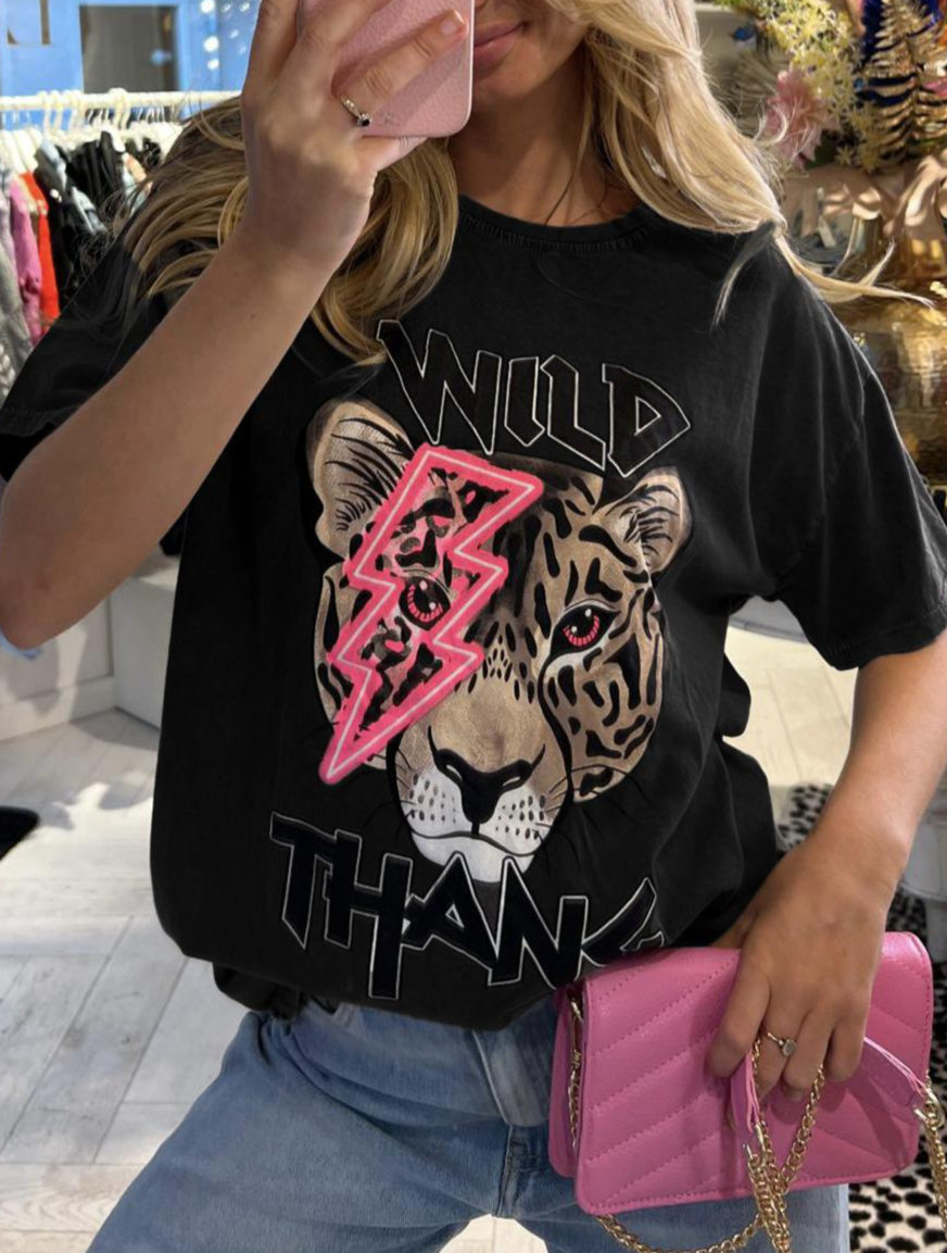 Oversized “Wild Thang” Short Sleeves T-Shirt