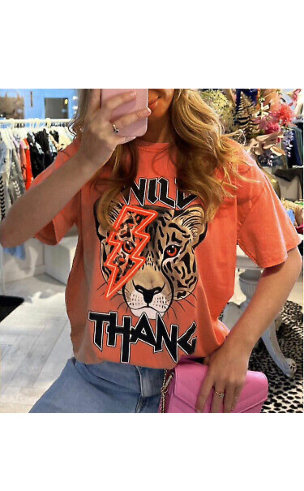 Oversized “Wild Thang” Short Sleeves T-Shirt