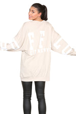 Load image into Gallery viewer, Curve Buffalo Slogan Print Oversized Jumper Dress
