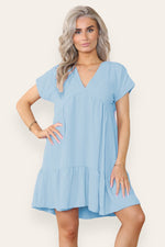 Load image into Gallery viewer, Fancy Style Tiered Smock Dress
